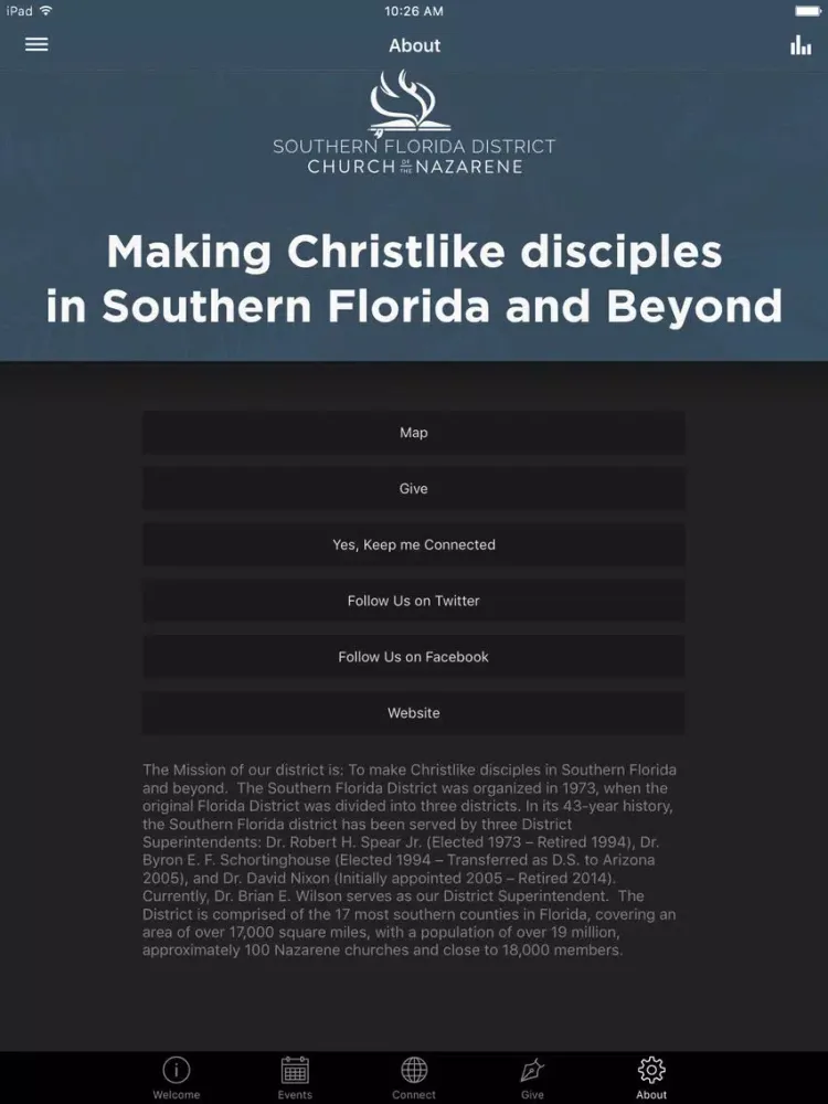 Скриншоты Southern Florida District Naz iPad 
