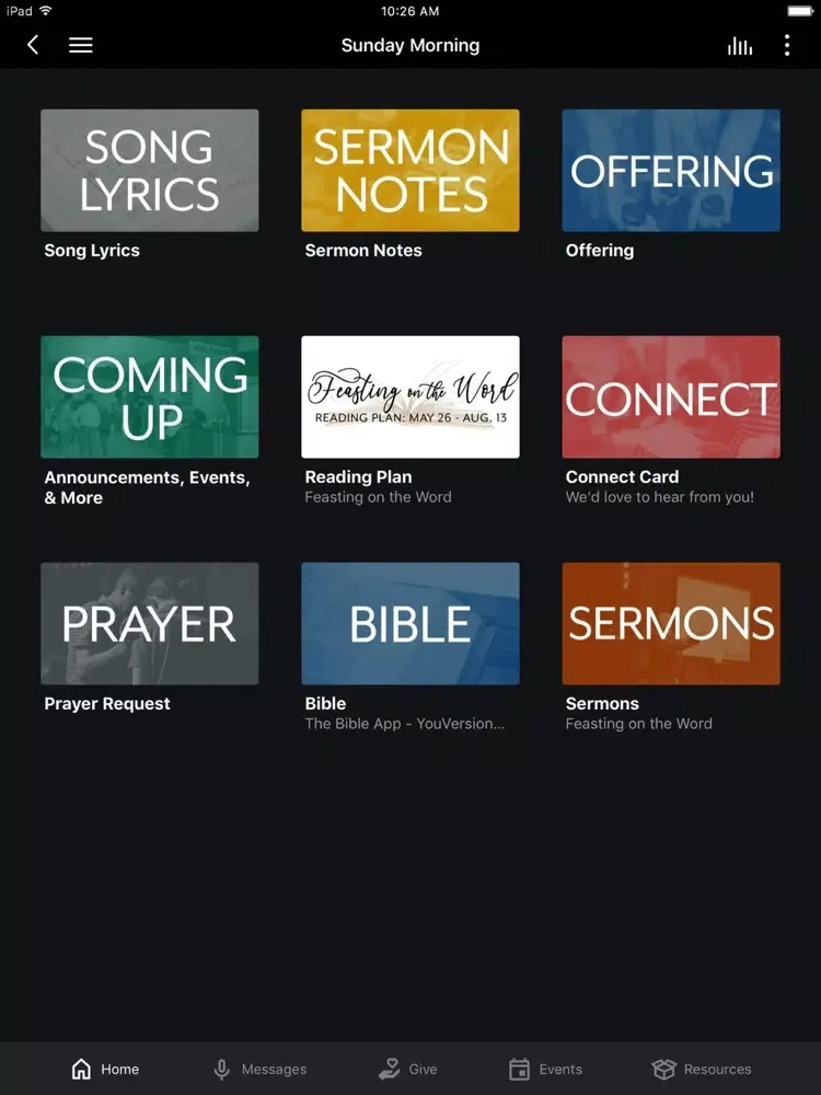 ภาพหน้าจอของ Grace Point Lewis Center iPad 