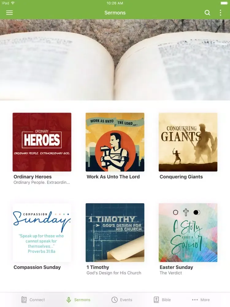 Tangkapan skrin Harvest Christian Church App iPad 