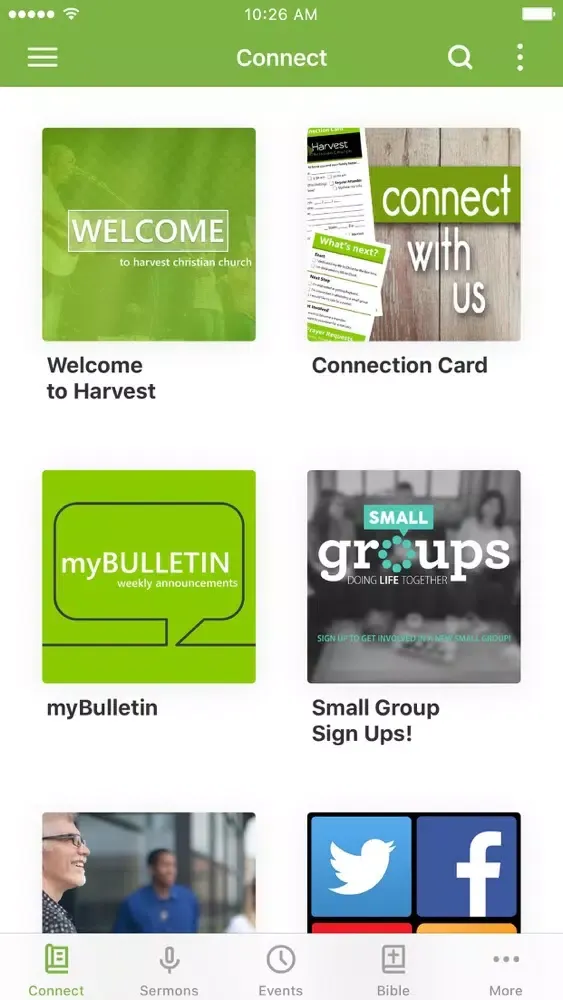Tangkapan skrin Harvest Christian Church App