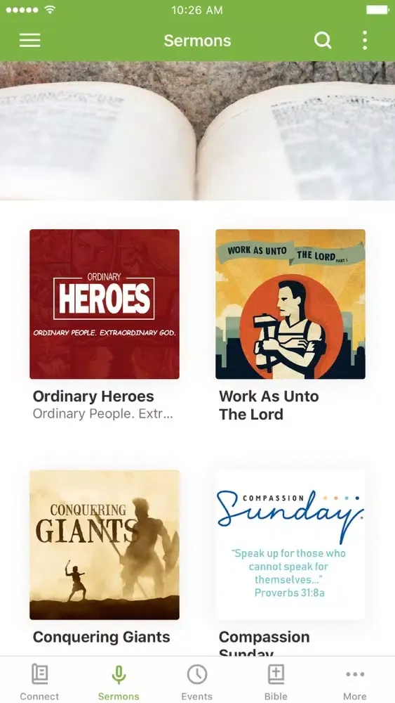 Tangkapan skrin Harvest Christian Church App