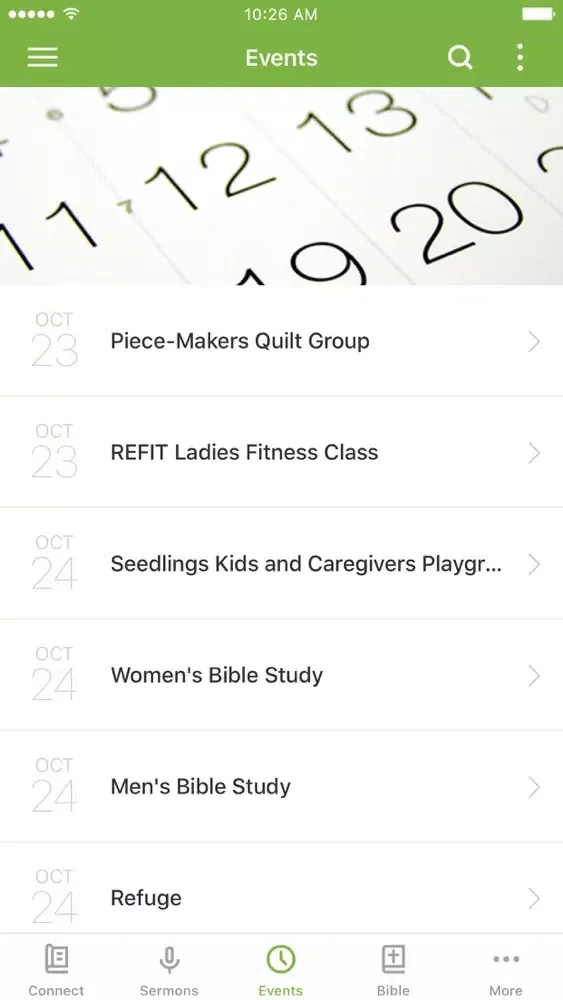 Tangkapan skrin Harvest Christian Church App