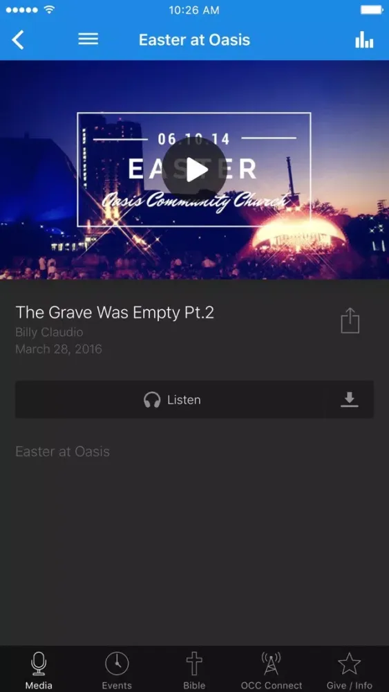 ภาพหน้าจอของ Oasis Community Church