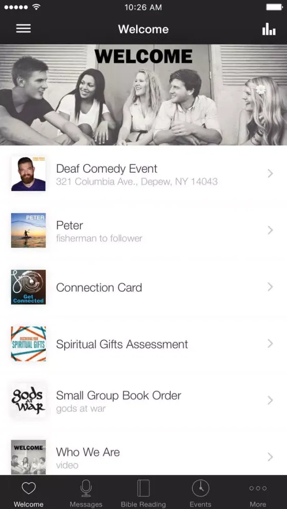 Screenshot di NorthPoint Church App