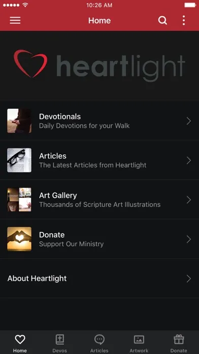 Heartlight - Daily Devotionals Screenshots