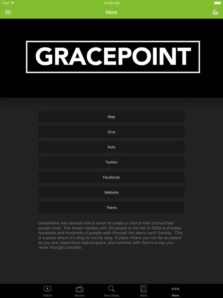 GracePoint Mobile iPad  Screenshots