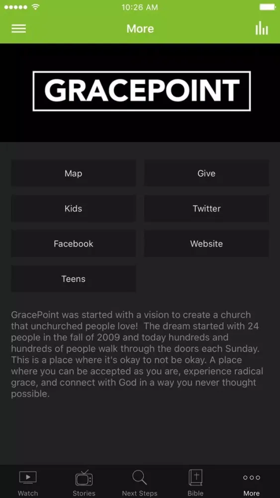 GracePoint Mobile Screenshots