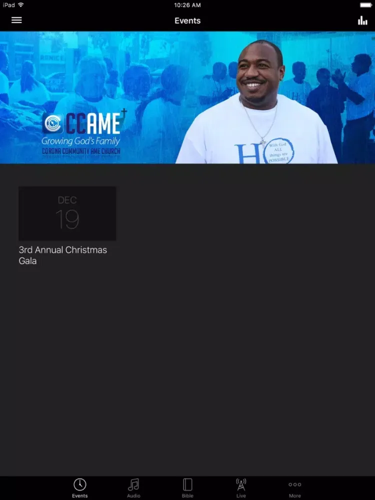 Corona Community AME Church iPad  Screenshots