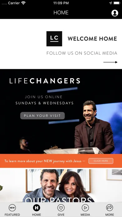 Life Changers Church App Screenshots
