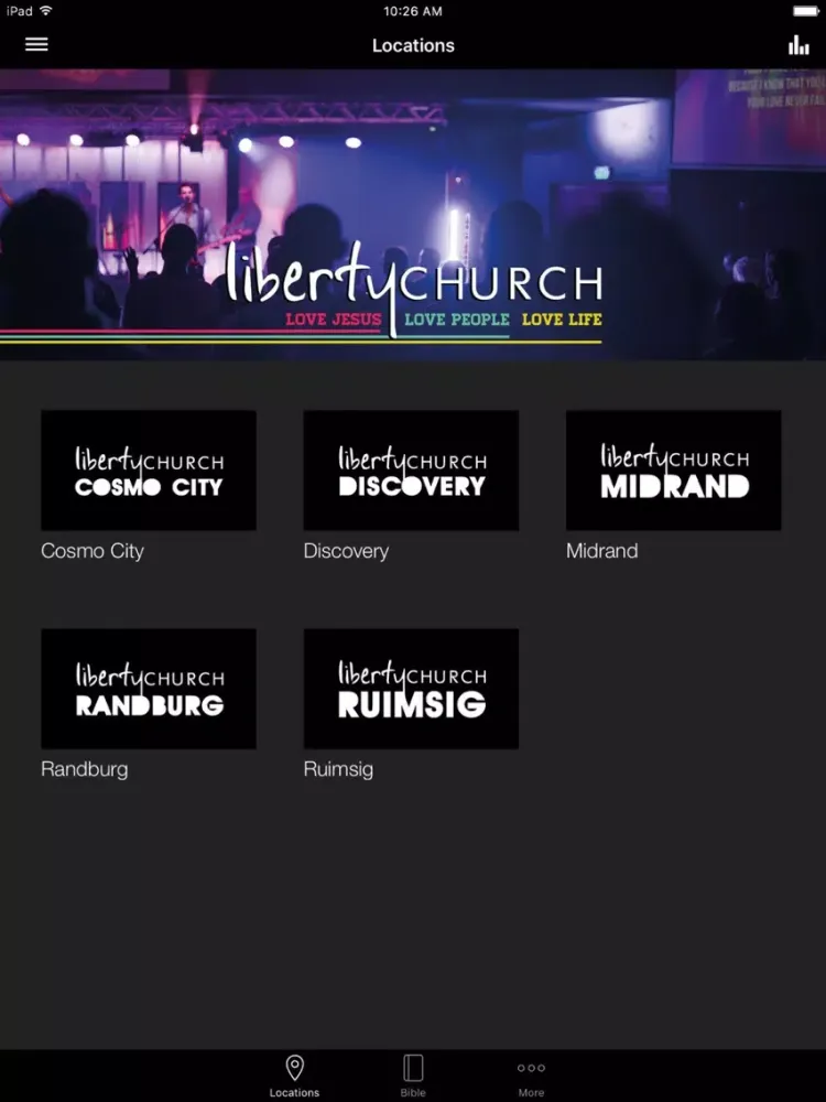 Liberty Church App iPad  Ekran Görüntüleri