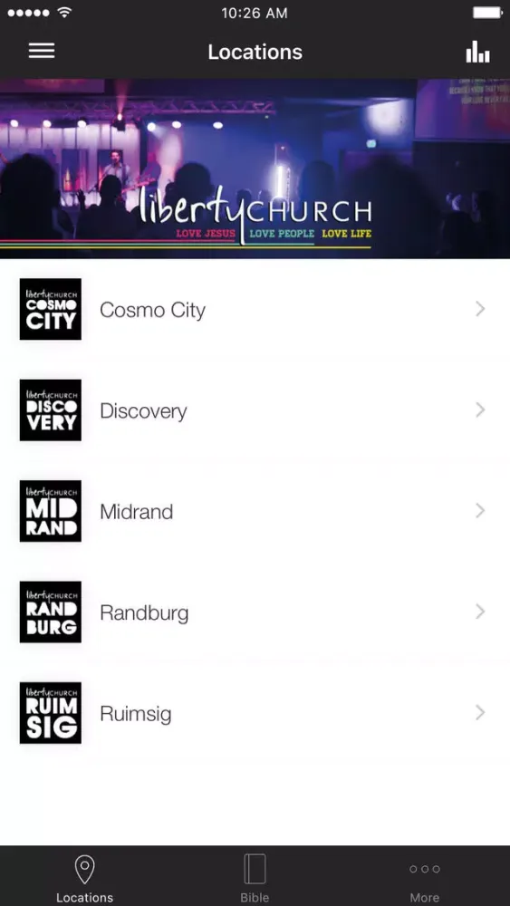 Liberty Church App Ekran Görüntüleri