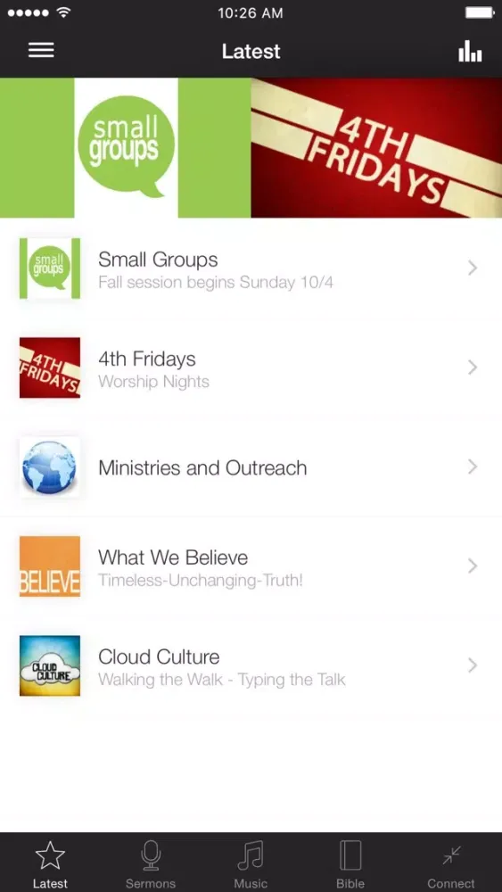 Tangkapan layar Grace Community Church App App