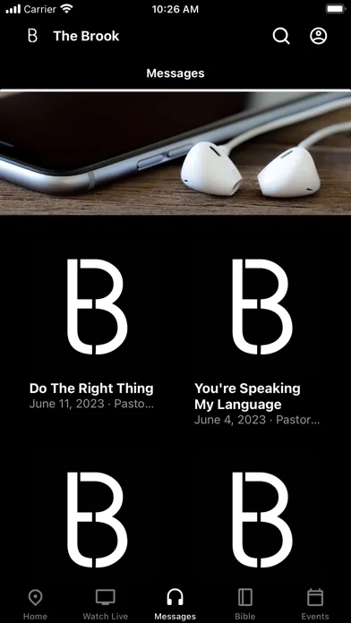 The Brook App Screenshots