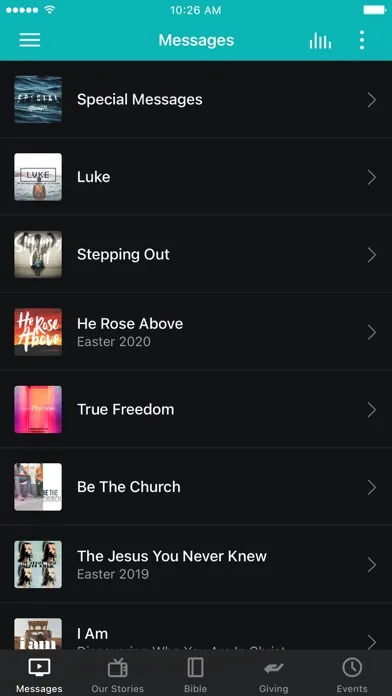 Captures d'écran de Mission Church App