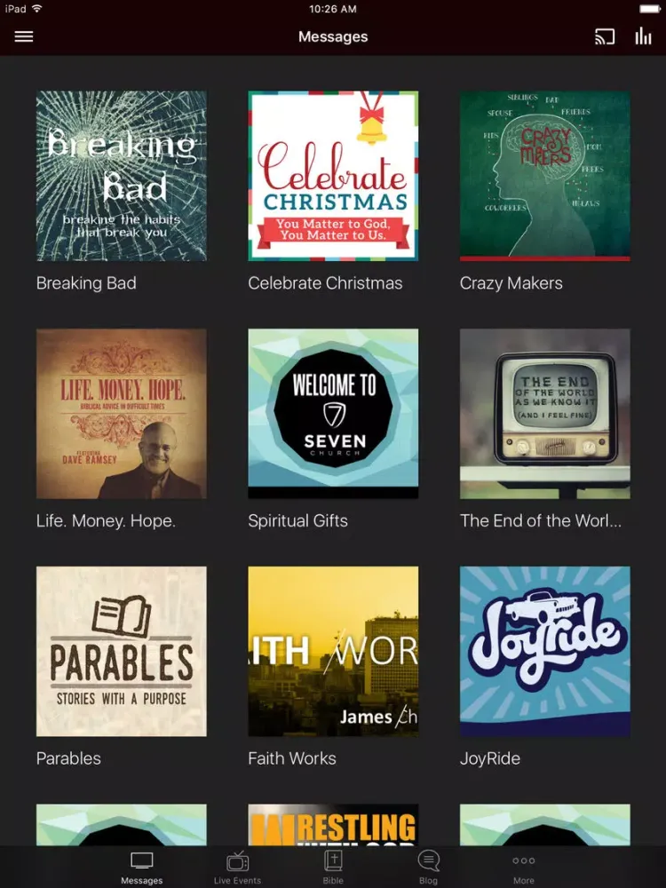 Seven Church iPad  Ekran Görüntüleri