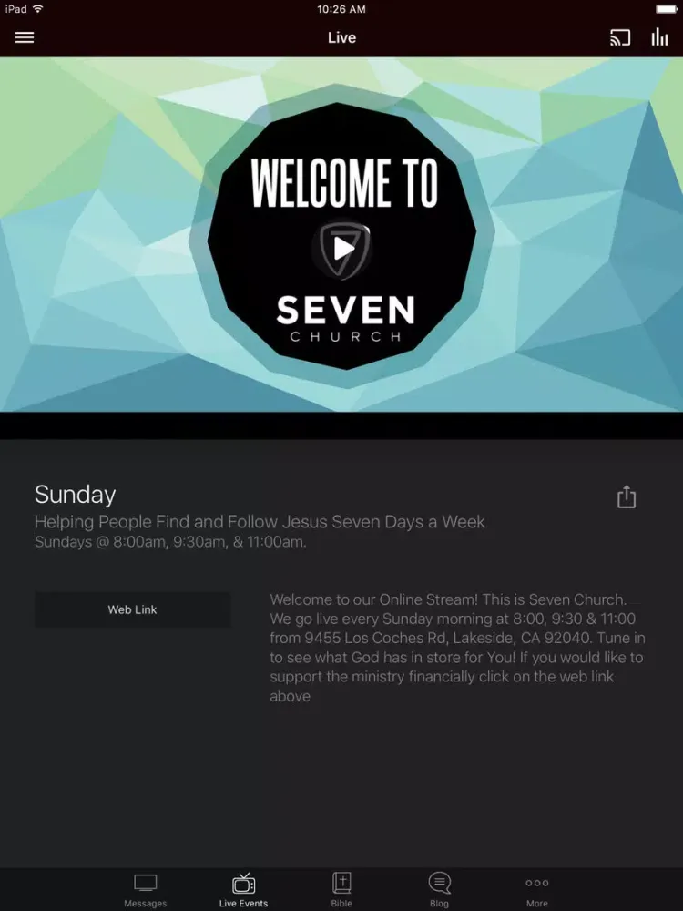 Seven Church iPad  Ekran Görüntüleri