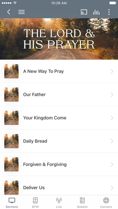 Tangkapan skrin Ada Bible Church App