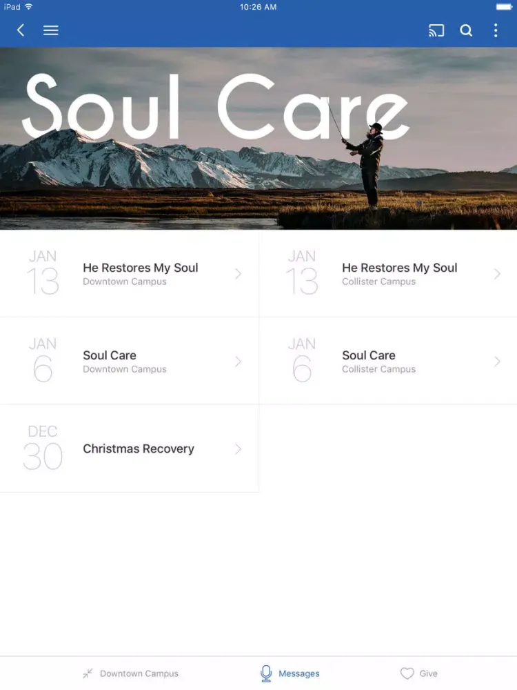 Ảnh chụp màn hình của True Hope Church Boise iPad 