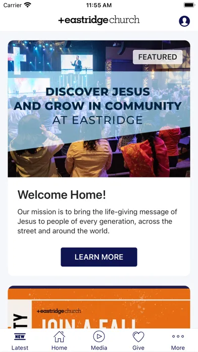 Eastridge Church Mobile Screenshots