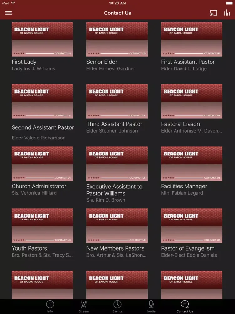 Capturas de tela do Beacon Light of Baton Rouge iPad 