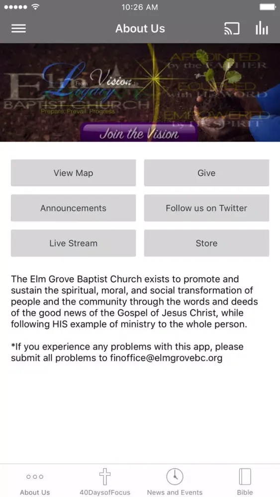 Elm Grove Baptist Church سکرین شاٹس