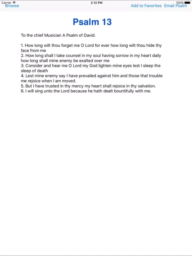 The Book of Psalms for iPad iPad  स्क्रीनशॉट