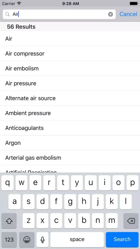 Scuba Terms for iPad Screenshots