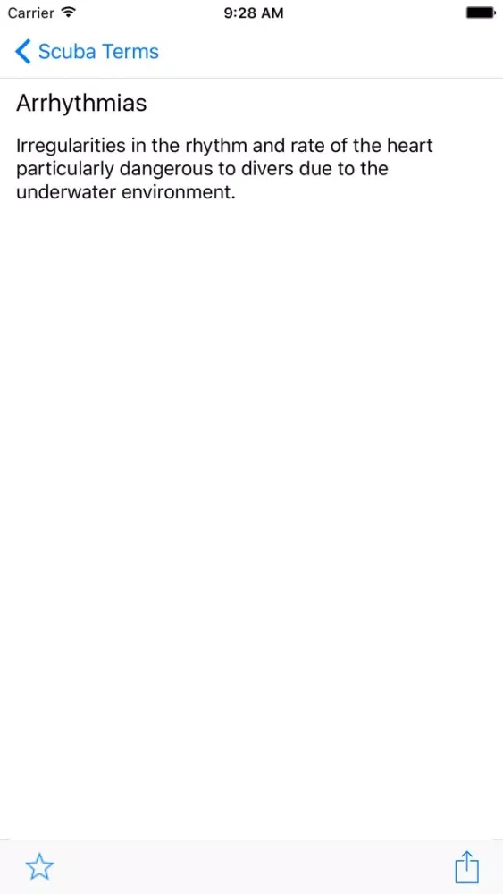 Scuba Terms for iPad Screenshots
