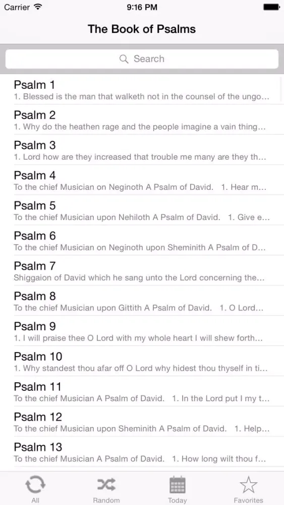 The Book of Psalms Screenshots