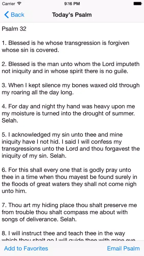 The Book of Psalms Screenshots