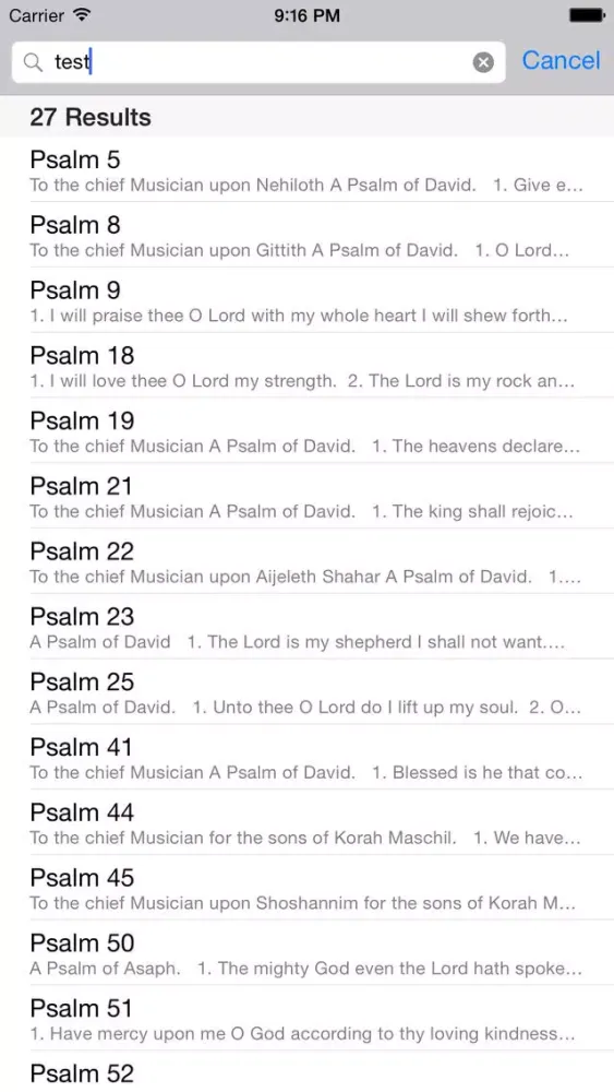 The Book of Psalms Screenshots