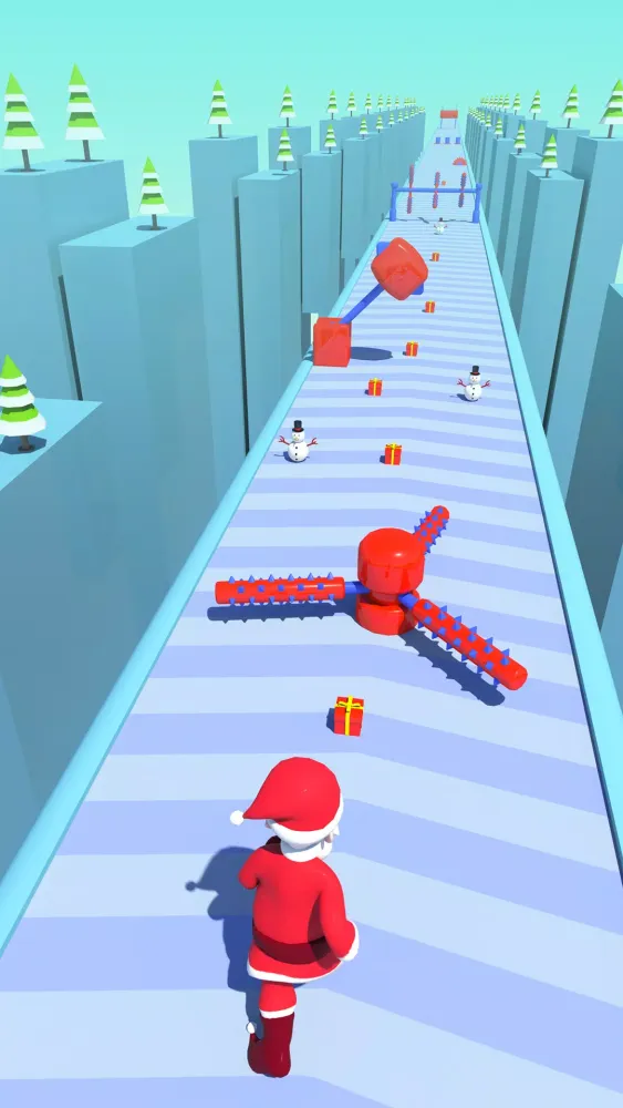 Tangkapan skrin Santa Run Subway Running Games