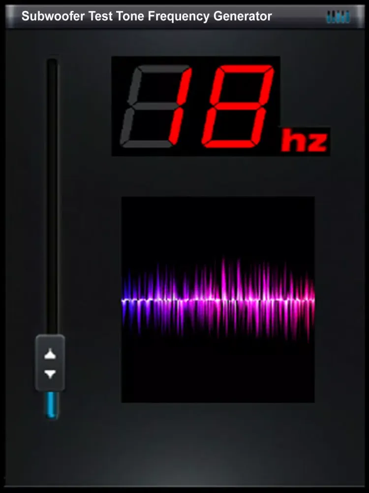 Subwoofer Test Tone Frequency Generator iPad 應用截圖