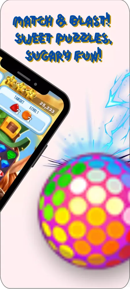 Capturas de tela do Sweet Swipe : Match 3 Games