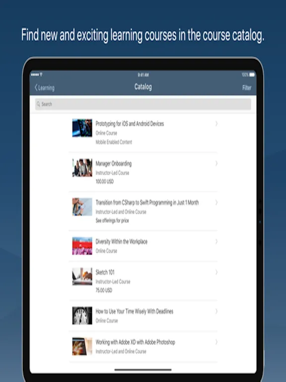 SAP Validated Learning Preview iPad  Screenshots