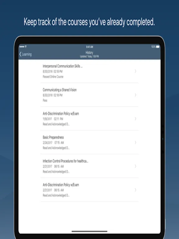 SAP Validated Learning Preview iPad  Screenshots