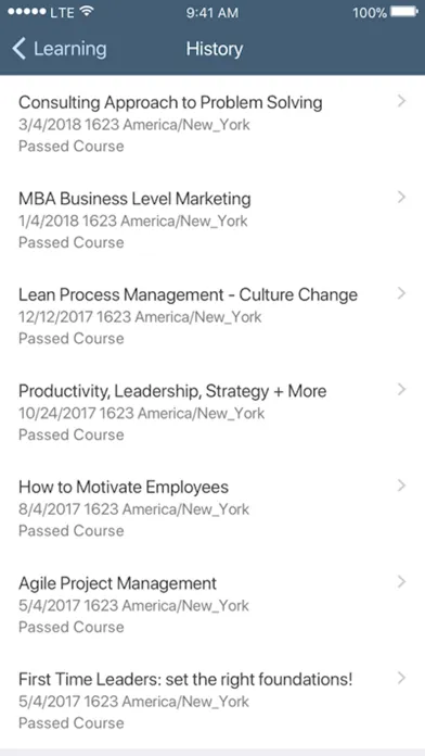 SAP Validated Learning Preview Screenshots