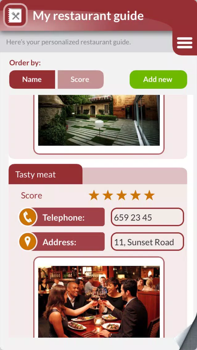 Gourmet: Organize your top recipes & restaurants Screenshots