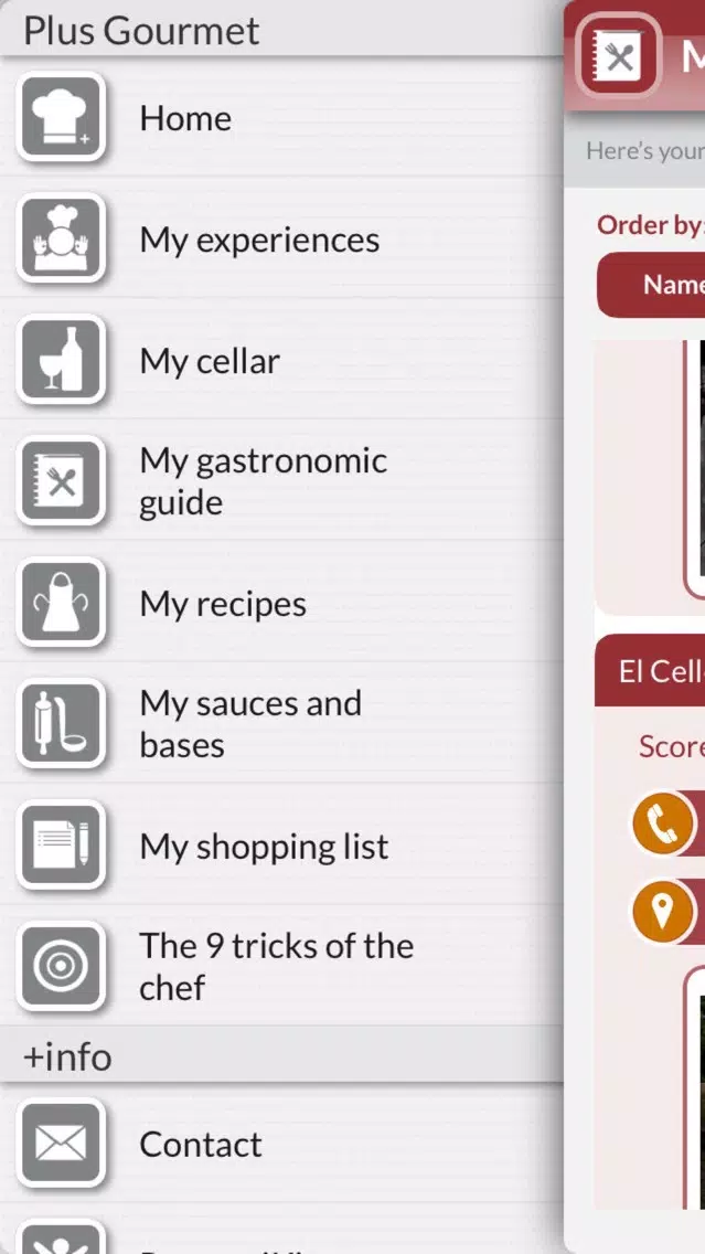 Gourmet: Organize your top recipes & restaurants Screenshots