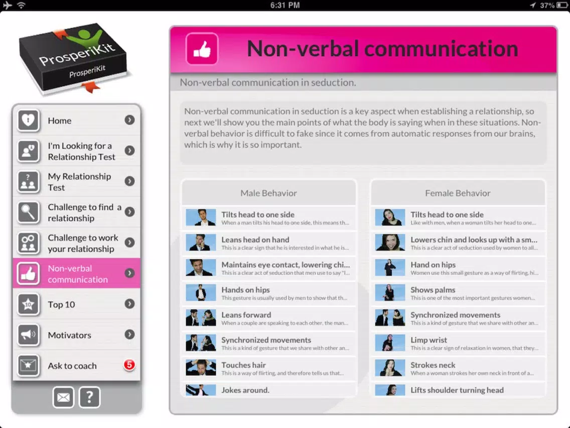iLove: Test & Improve your relationship iPad  Screenshots