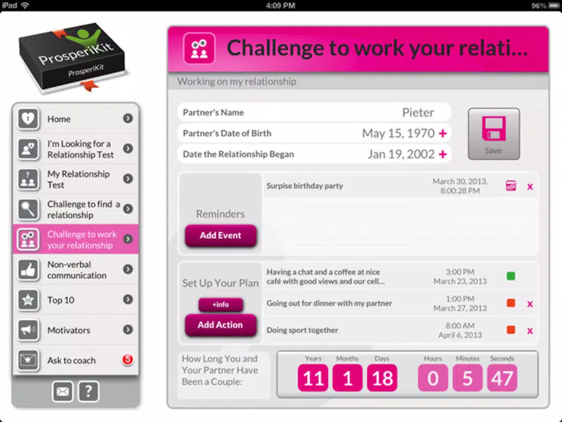 iLove: Test & Improve your relationship iPad  Screenshots