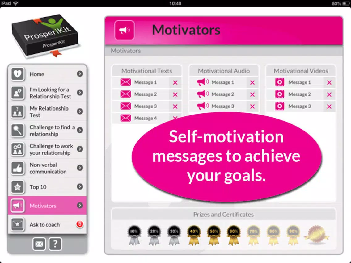 iLove: Test & Improve your relationship iPad  Screenshots