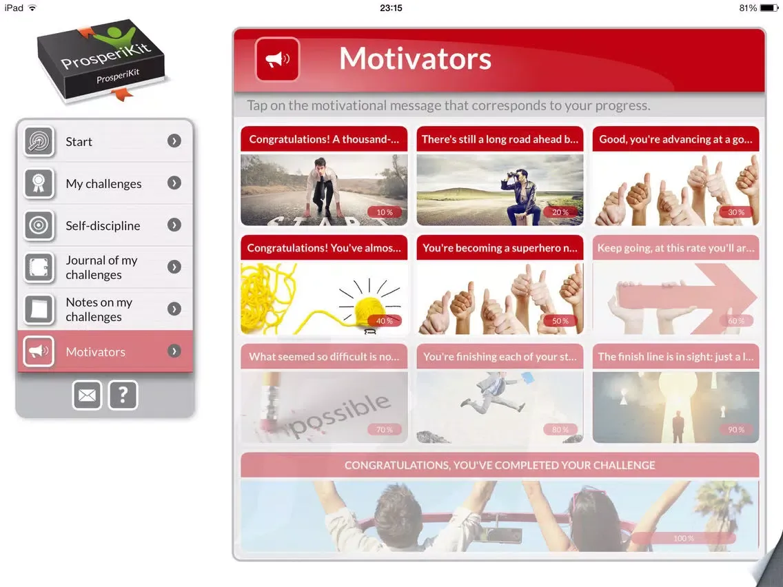 My Challenge: Coaching to reach your goals iPad 应用截图