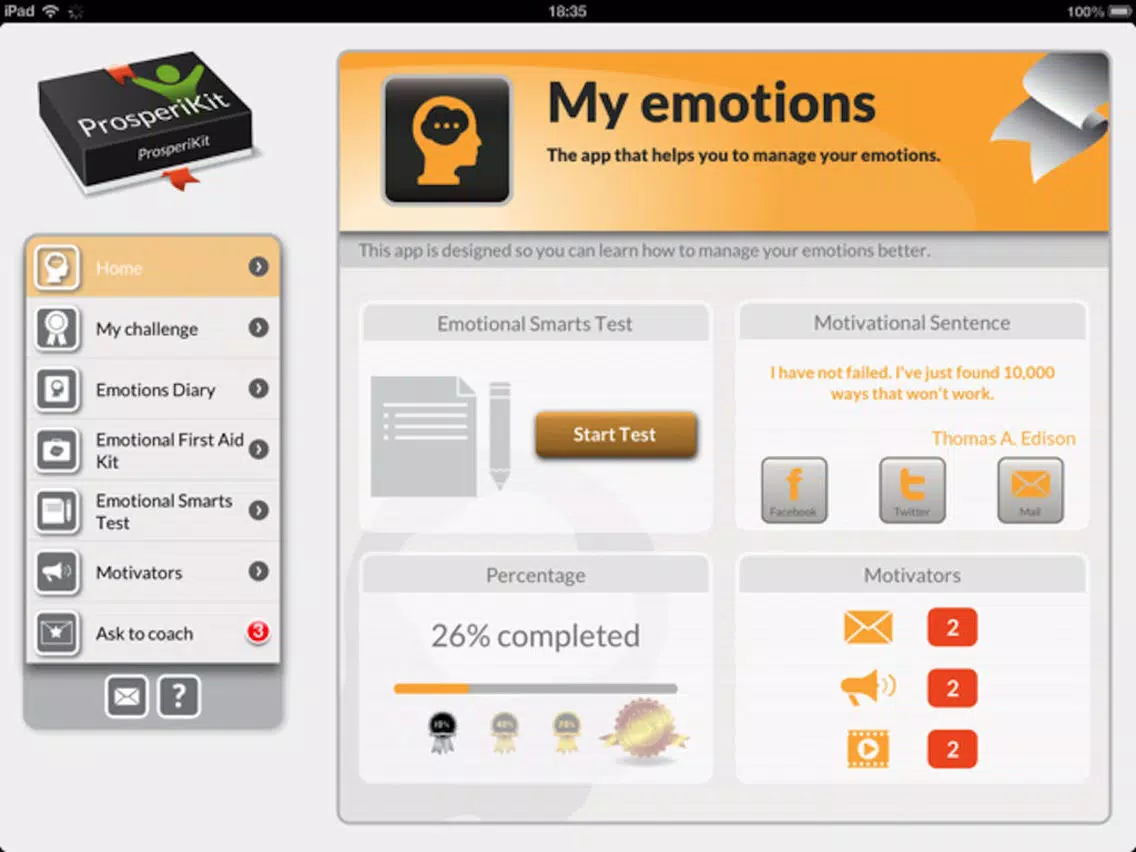 My Emotions: To successfully manage your feelings iPad  Screenshots