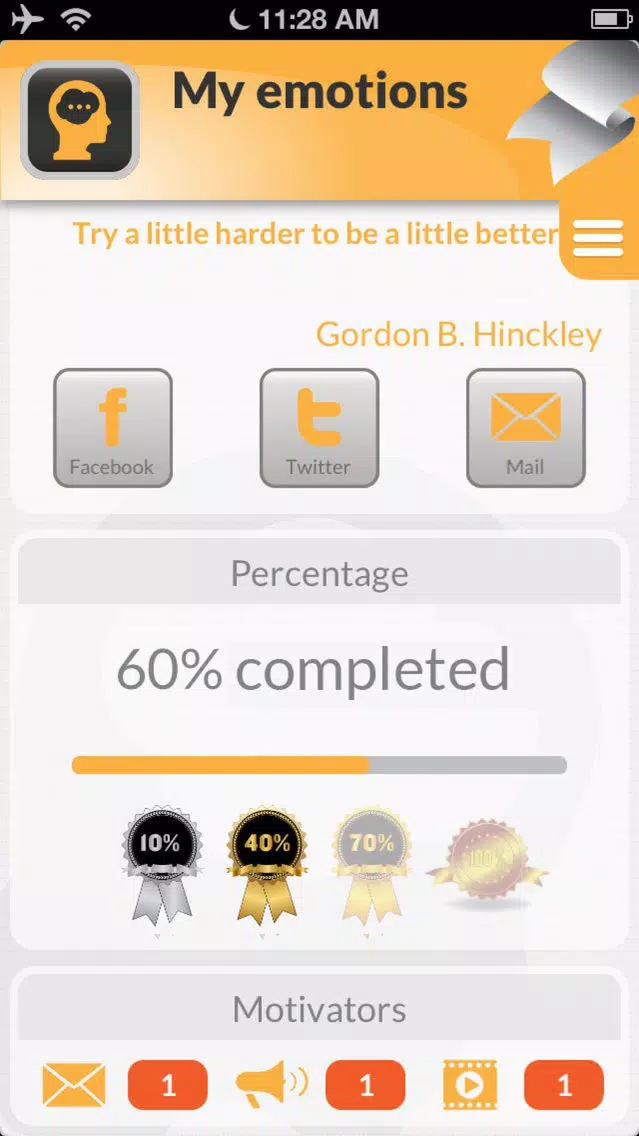 My Emotions: To successfully manage your feelings Screenshots