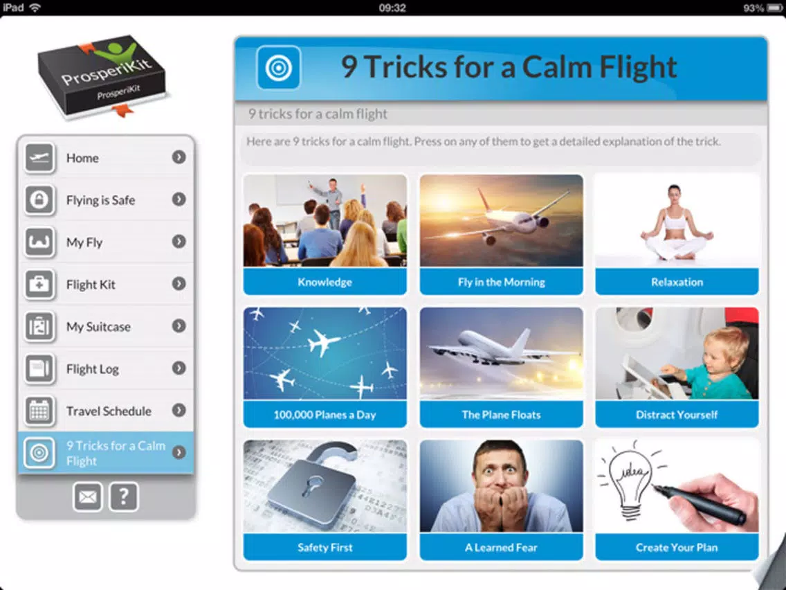 My Fly: To stop anxiety & fear of flying iPad  Screenshots
