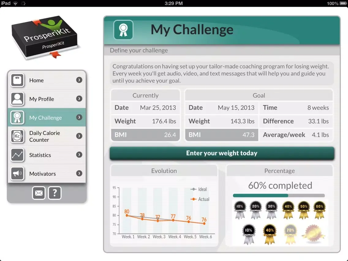 My Ideal Weight: Diet tracker and calorie counter iPad  Screenshots