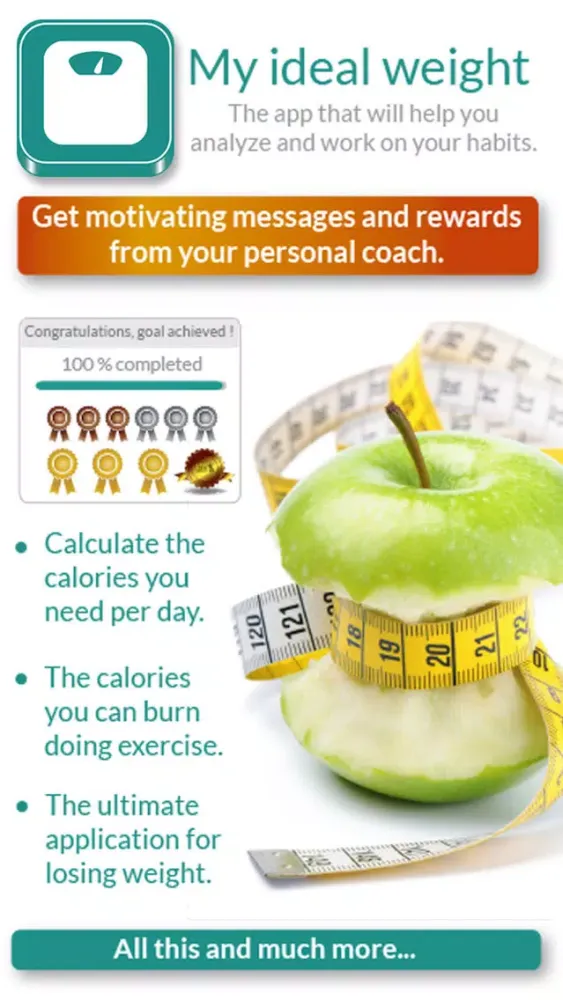My Ideal Weight: Diet tracker and calorie counter Screenshots