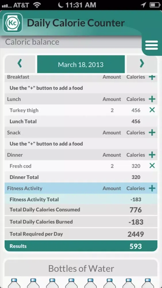 My Ideal Weight: Diet tracker and calorie counter Screenshots