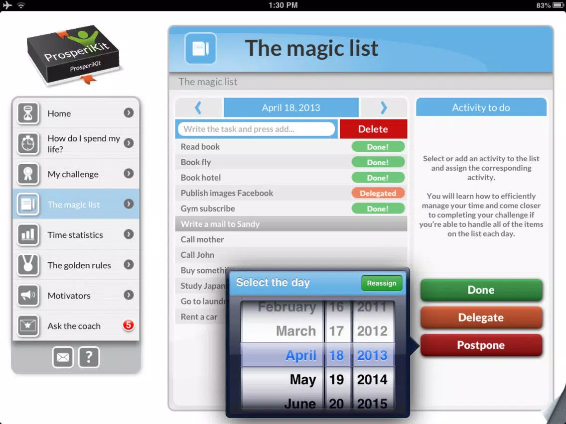 My Time: Time management & Tracking & Schedule iPad  Screenshots